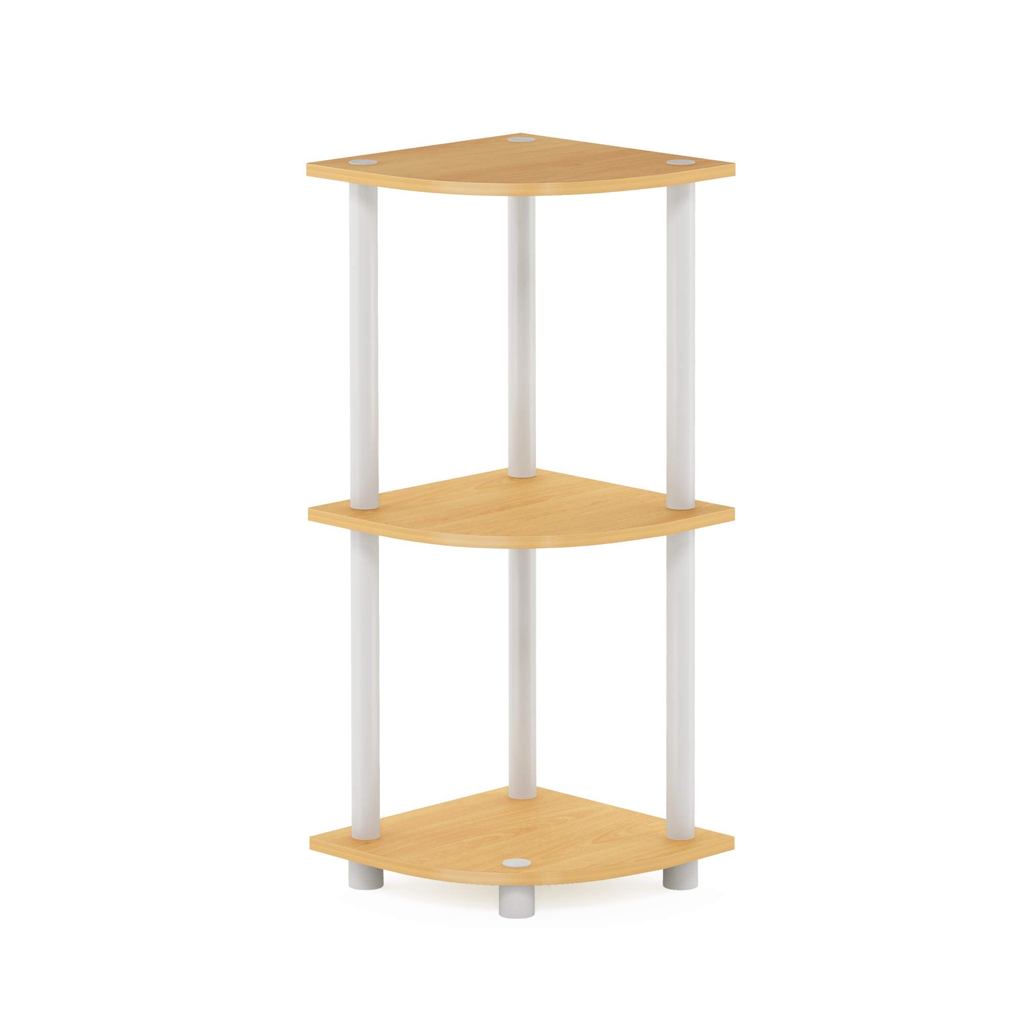 Furinno top-down view showing three-tier layout for organized display benefit