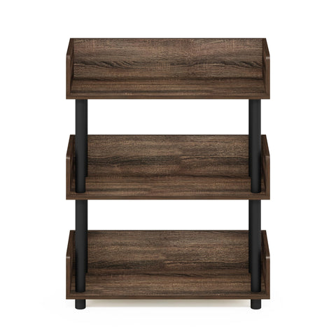 Furinno shelf in living room showcasing neat storage and modern look