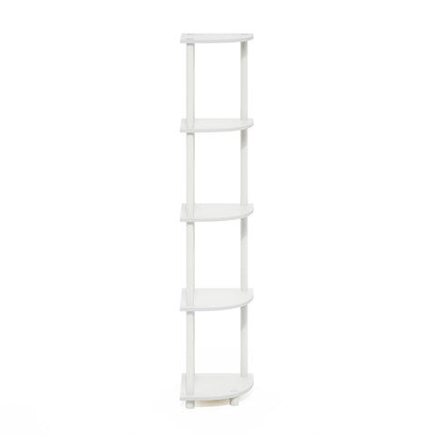 Furinno packaged parts and instructions showing easy assembly and included wall anchor