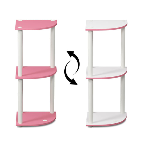 Furinno packaged unit with instructions showing ready-to-assemble benefit