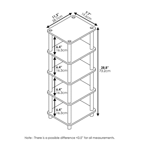Furinno PVC tube connection detail highlighting toolless assembly strength