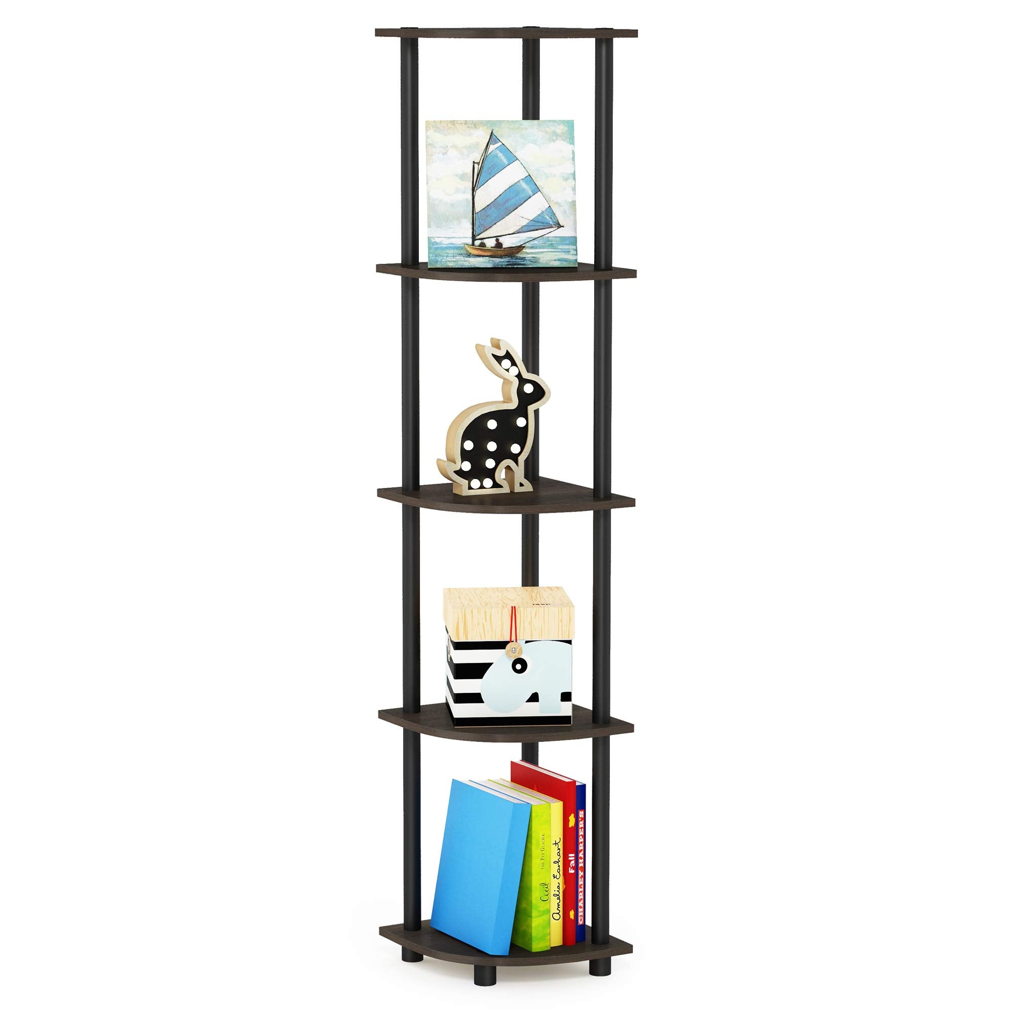 Furinno bottom tier used for shoes showing usable lower storage and practical organization