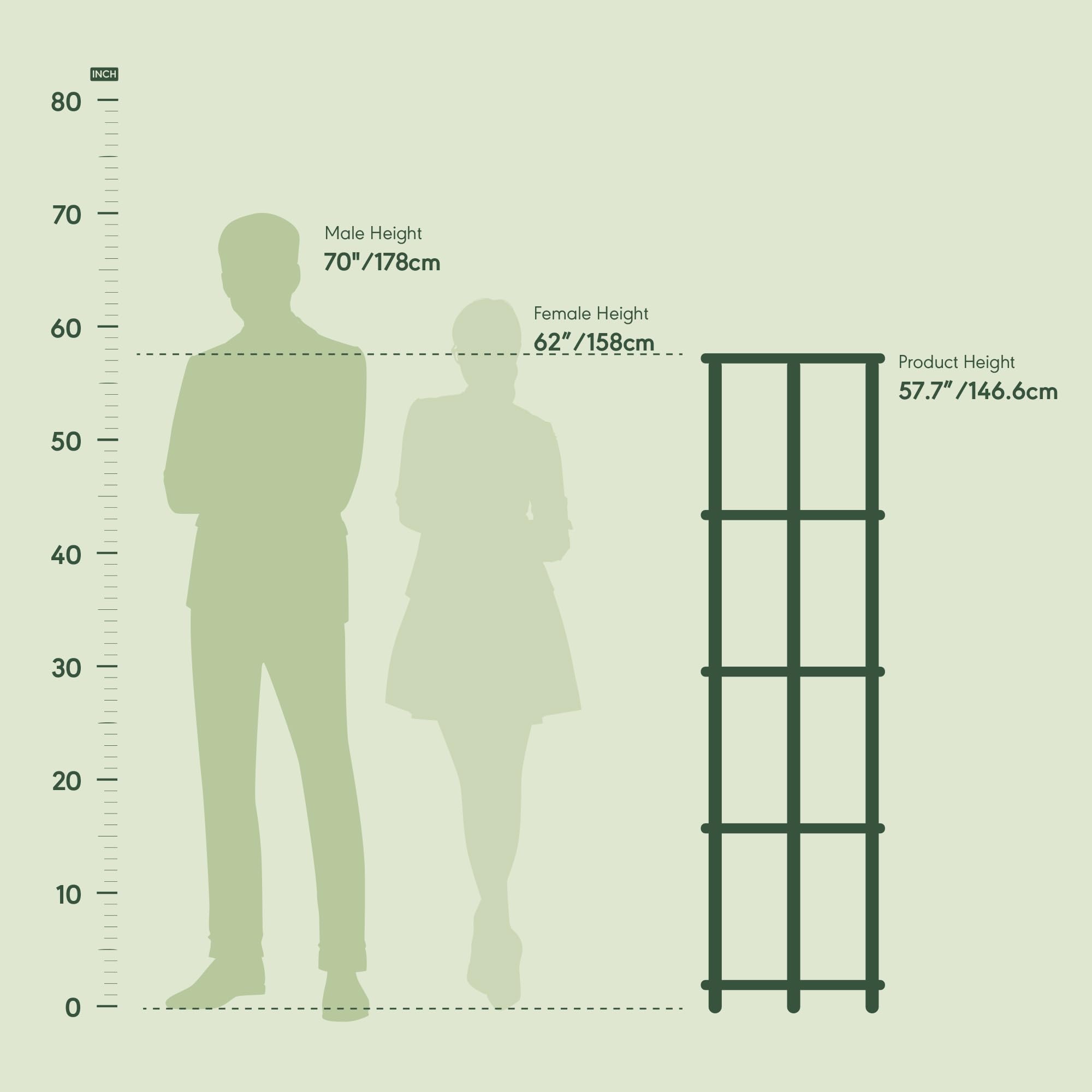 Furinno shelf holding books to show scale and stable vertical storage capacity