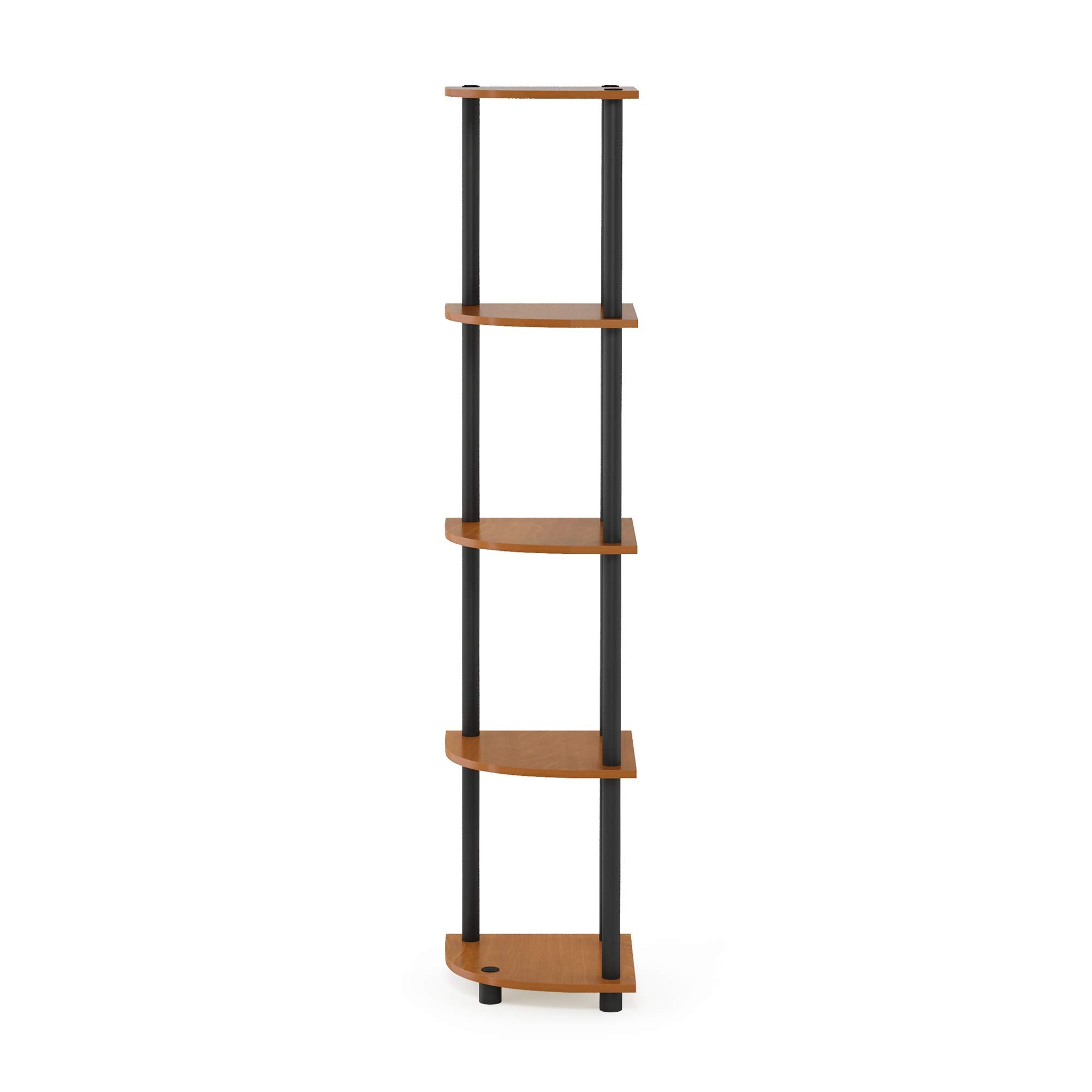 Furinno shelf holding books and decor demonstrating organized storage benefit