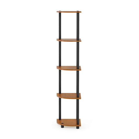 Furinno shelf holding books and decor demonstrating organized storage benefit