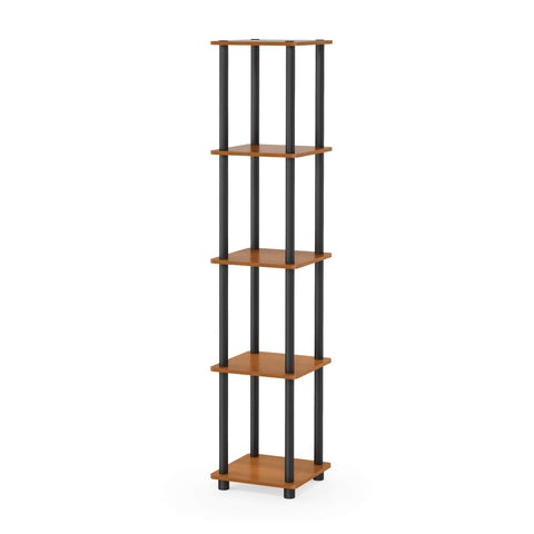 Furinno shelf beside chair showing compact footprint and scale benefit