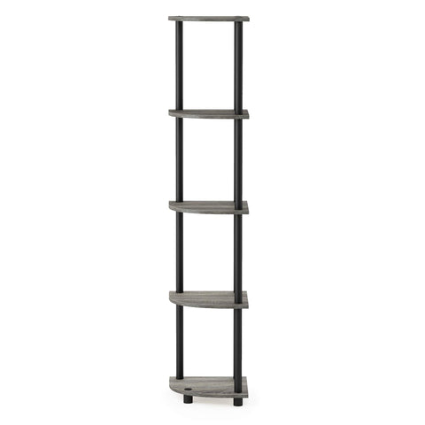 Furinno top-tier closeup showing shelf edge and durable finish benefit