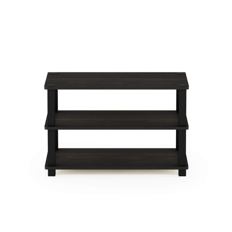 Furinno top shelf staged with keys and bag showing accessible catchall benefit