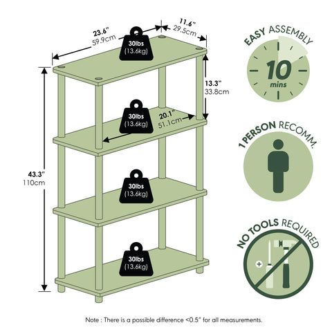 Furinno tube connection detail illustrating toolless assembly and secure fit