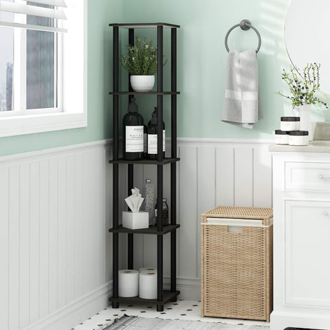 Furinno close-up of shelf surface texture highlighting durable composite wood finish