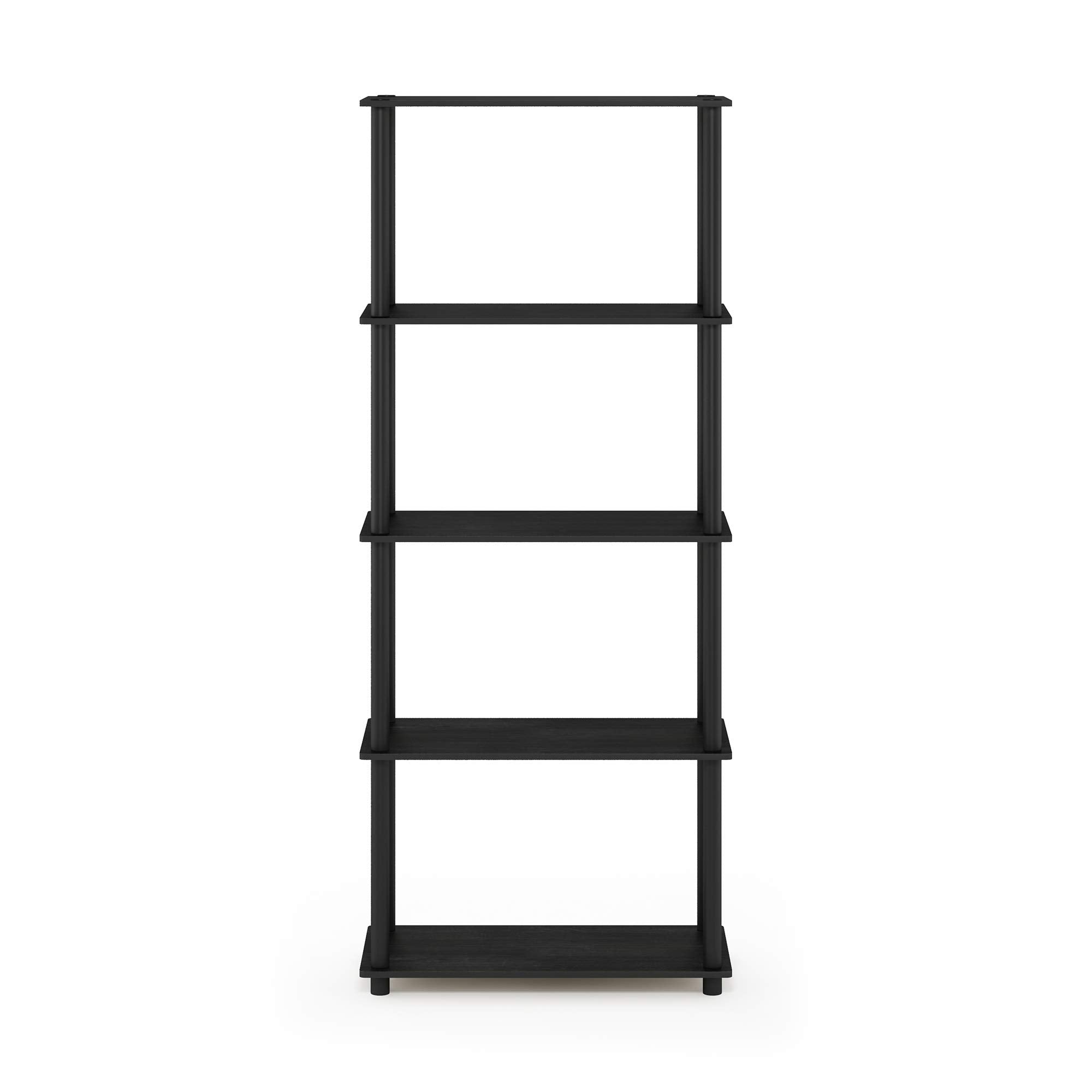 Furinno beside a desk showing scale and versatile placement benefit