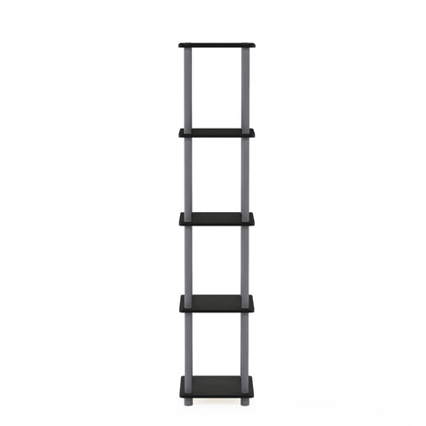 Furinno shelf size comparison with book showing scale and storage capacity