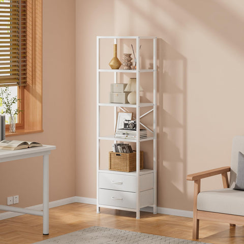 Furnulem fabric drawer detail with pull illustrating concealed storage