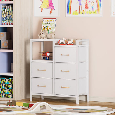 Furnulem dresser wooden top close-up highlighting durable water-resistant surface for heavier items
