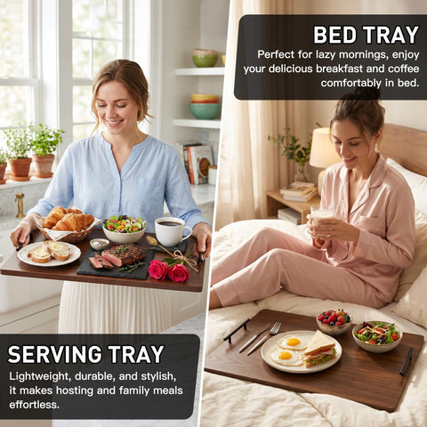 FUSOUBOTY used as serving tray for snacks showcasing versatile entertaining benefit