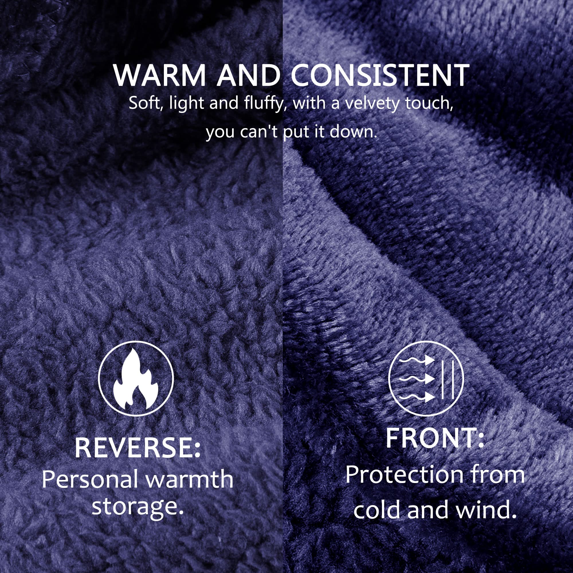 FUSSEDA Sherpa lining close-up highlighting plush texture and warmth