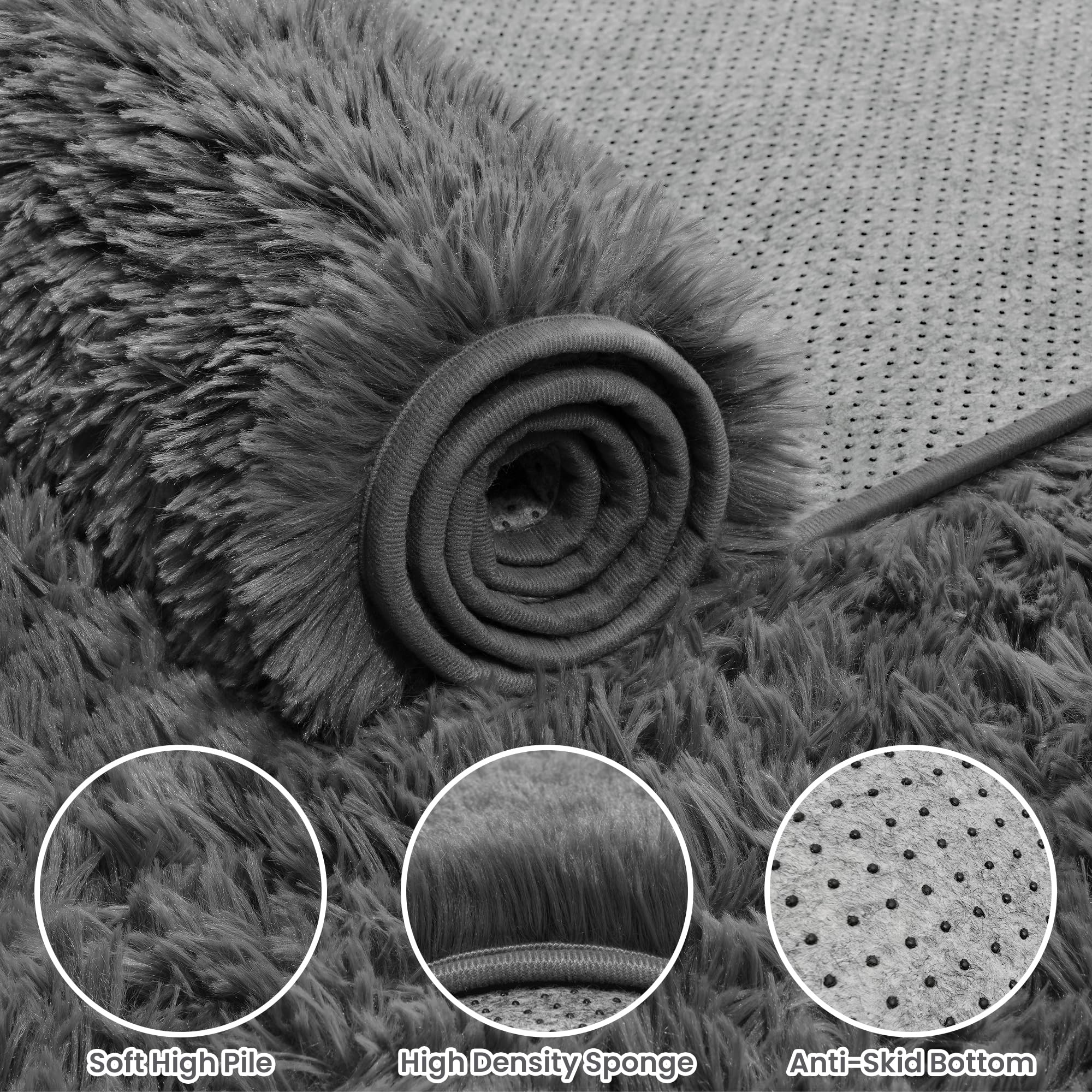 Fuzziness in kids' play area offering a comfortable, safe surface for play
