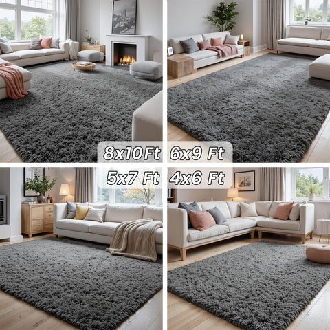Fuzziness size comparison next to sofa demonstrating scale for room planning