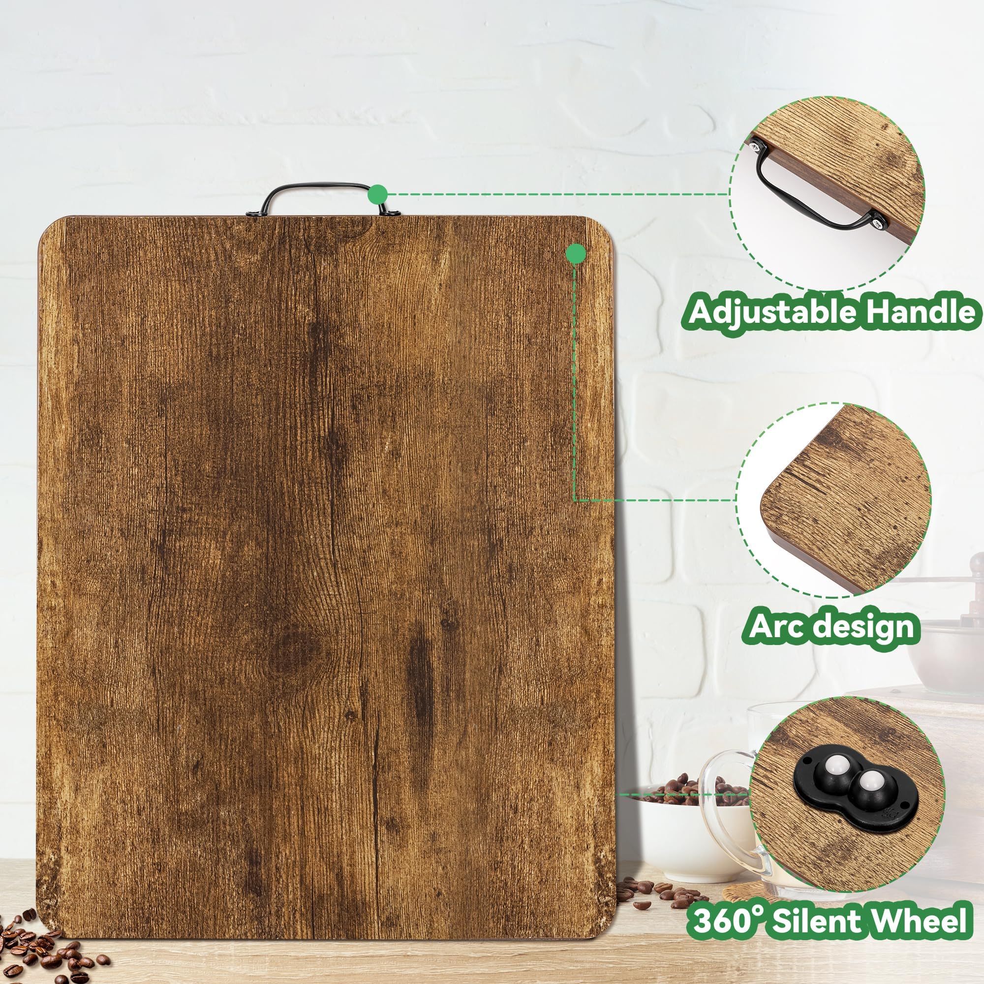 Fxacyem textured top surface detail providing secure appliance placement and anti-slip benefit