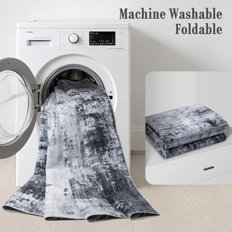 FXRHLP packaged rug showing machine-washable convenience for maintenance
