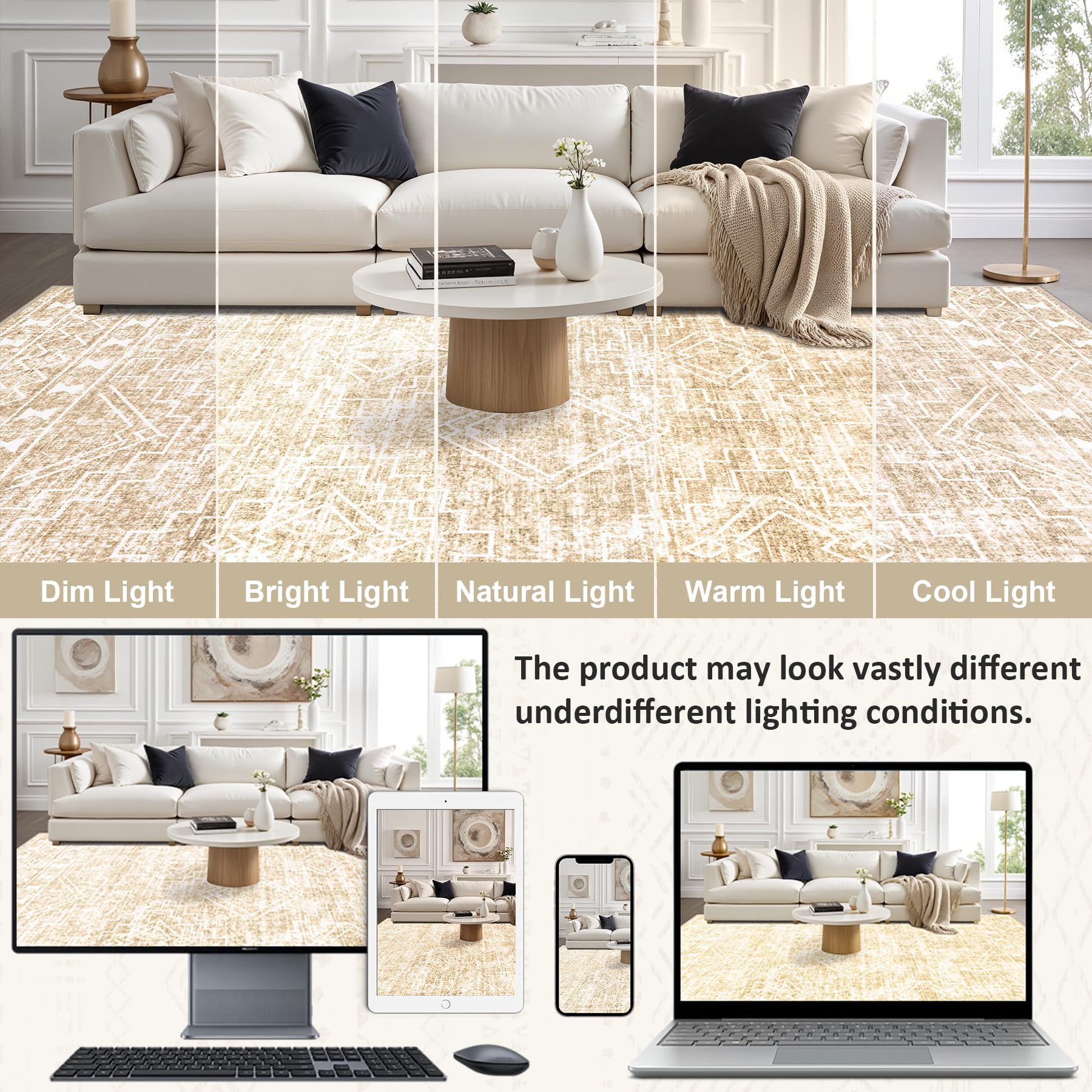 FXRHLP styled in living room to show scale and cohesive decor benefit
