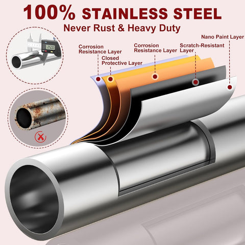 FYBEE rust-resistant stainless finish shows corrosion protection benefit