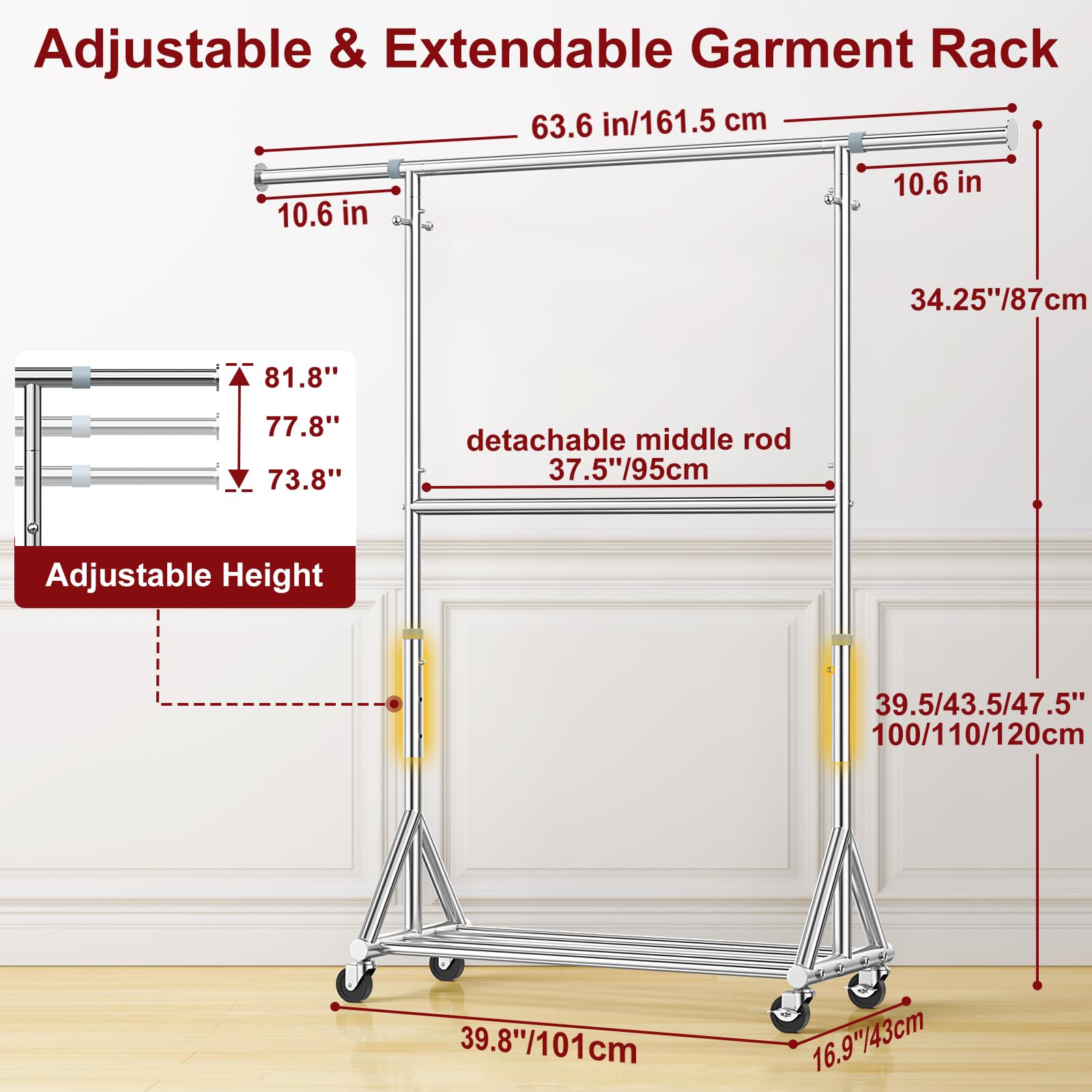 FYBEE triangle base detail shows stability and anti-tip benefit