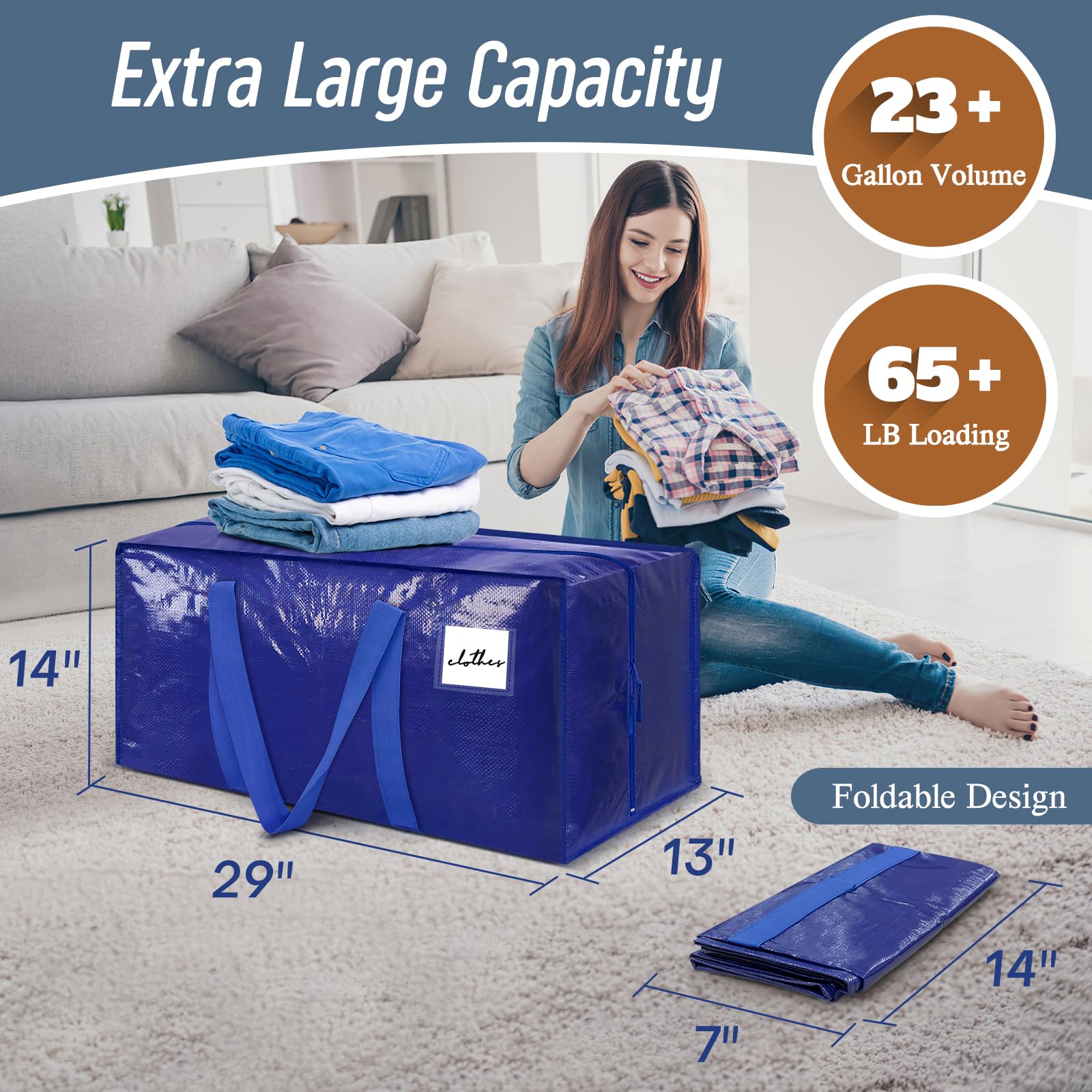 FYGRIP bag packed with comforter in car trunk demonstrating large capacity