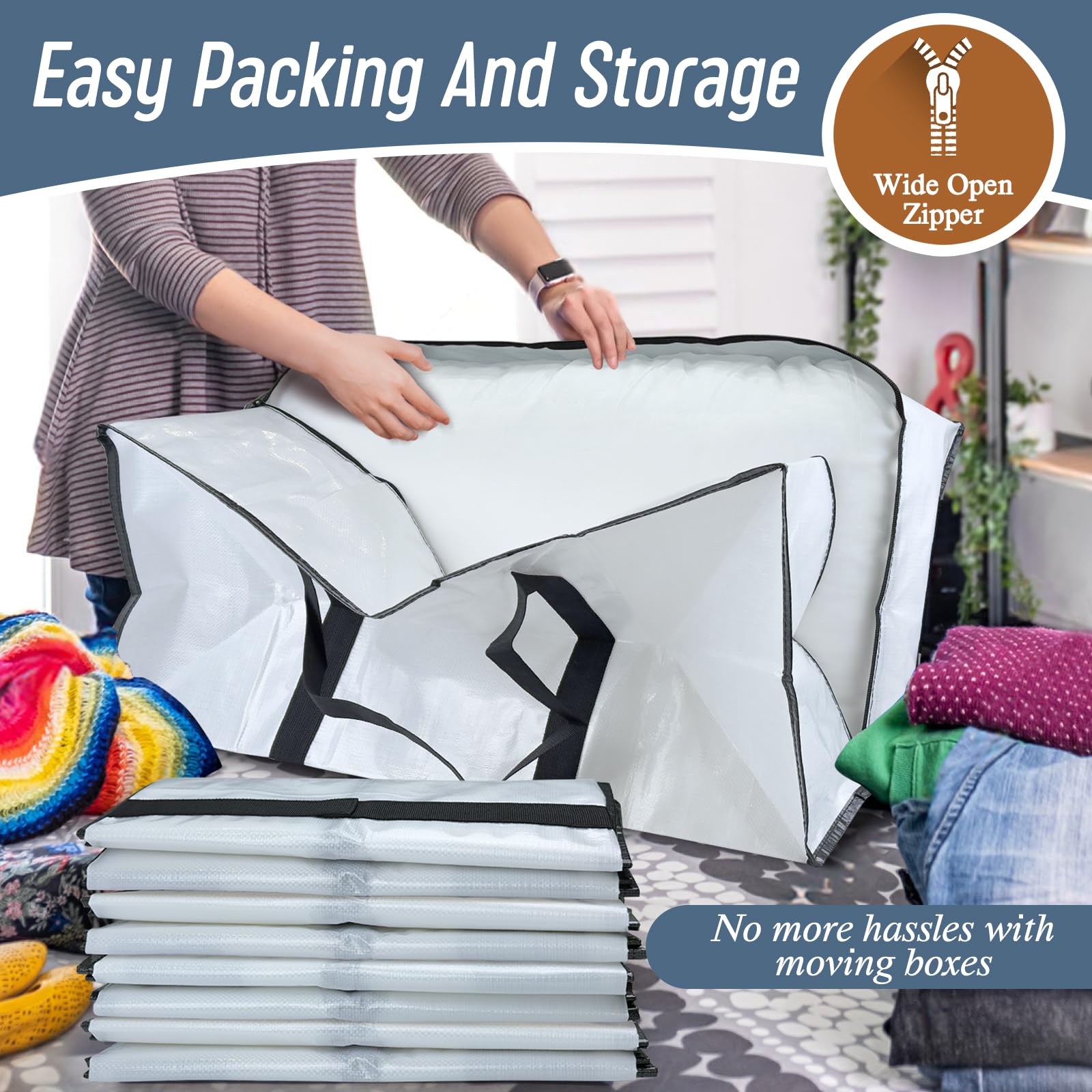 FYGRIP bag filled with bedding illustrating large 23+ gallon capacity