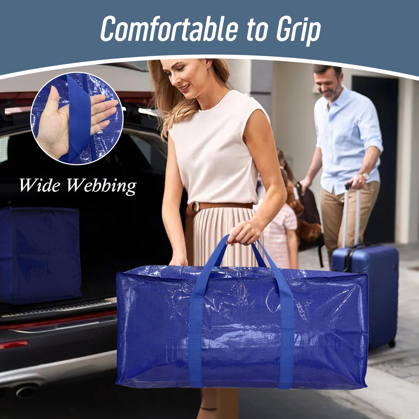 FYGRIP side view showing bag dimensions and roomy interior for bulky items