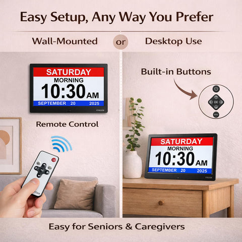 FYXGZZH night dimmer mode glowing softly, reduces nighttime glare
