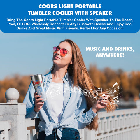 Gabba Goods tumbler glowing with LED light at night, creates ambient atmosphere
