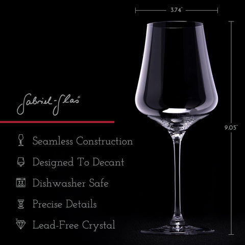 Gabriel-Glas full glass profile highlighting universal shape and versatile service
