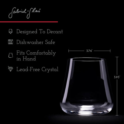 Gabriel-Glas side profile highlighting universal shape and balanced hold benefit