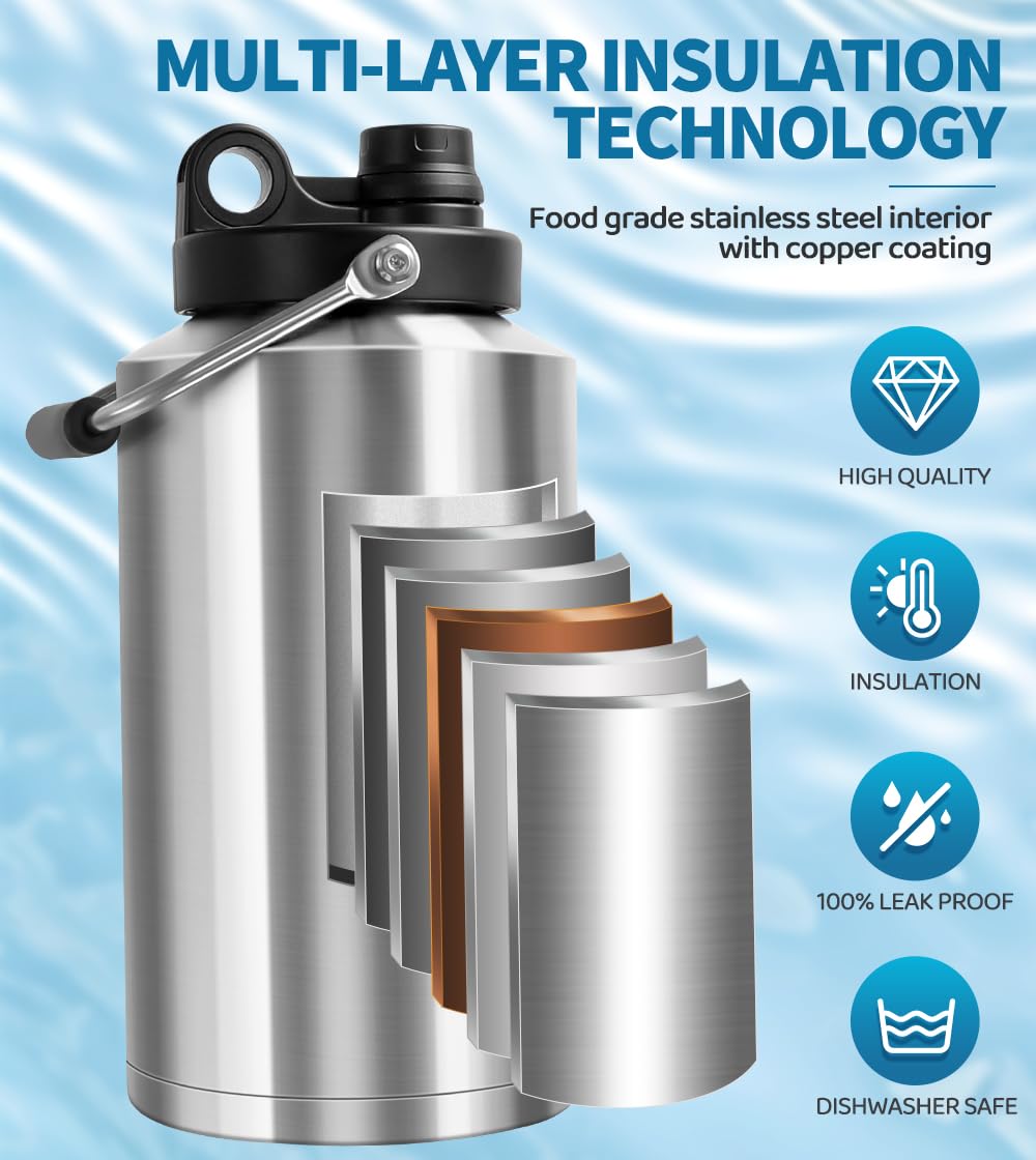 GAGANIU wide mouth with ice being added for faster cooling benefit