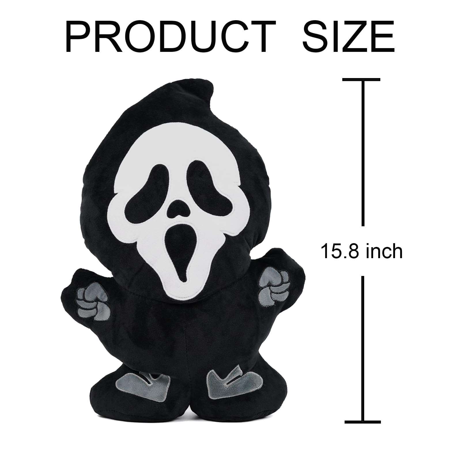 GAGEC ghost pillow styled on sofa adding Halloween charm and cozy accent