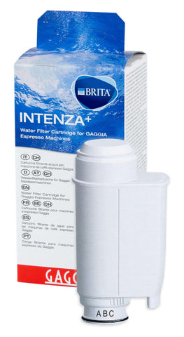 Gaggia Intenza close-up of cartridge media and seal for reliable fit and protection