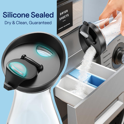 galasily dryer sheet holder loaded with sheets for protected freshness benefit