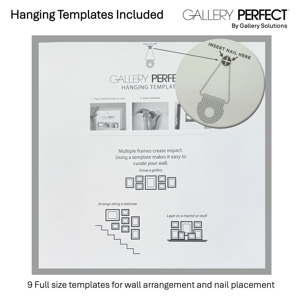 Gallery Perfect included art print displayed as a styling option to elevate walls