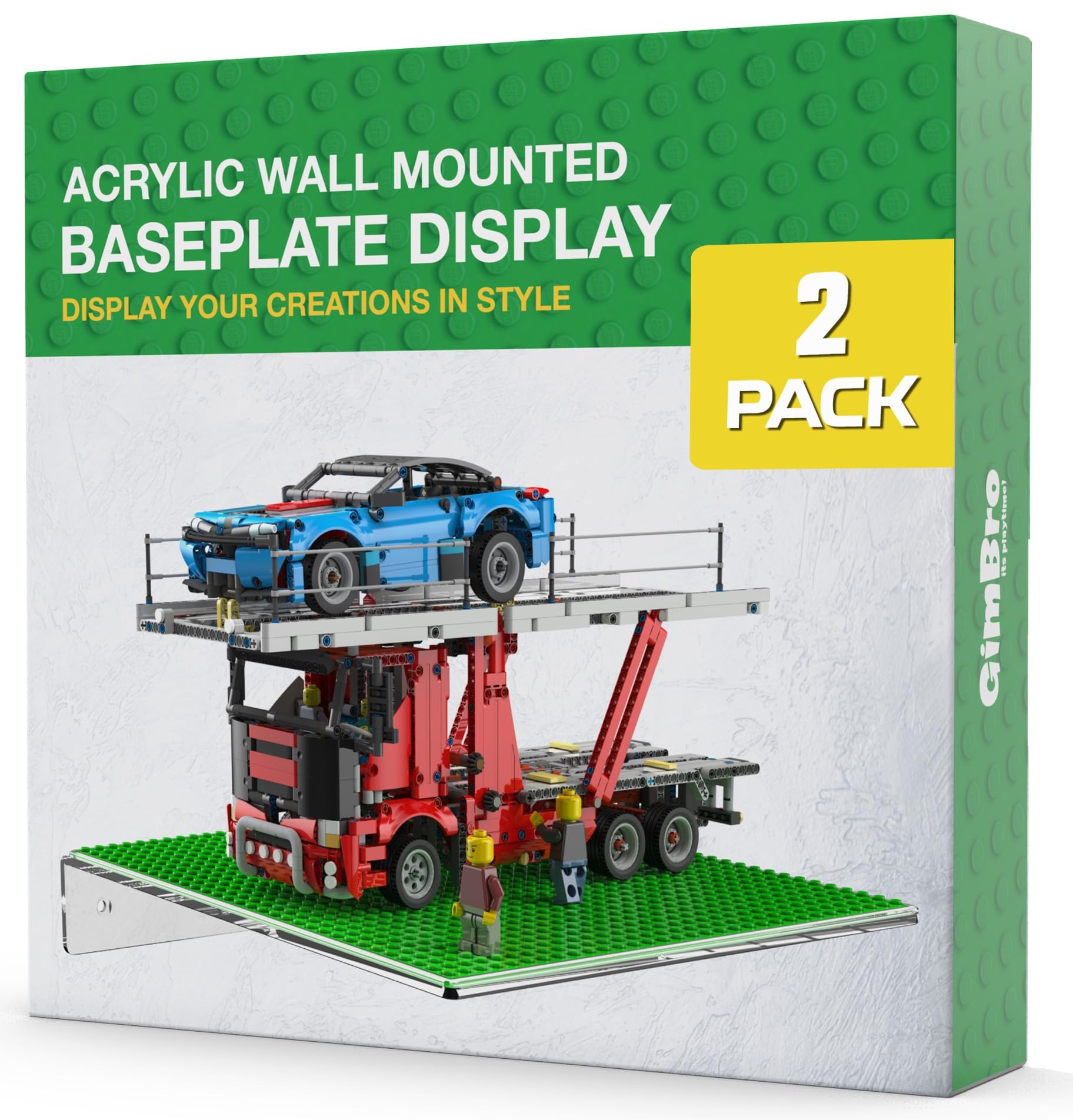 GALVANOX shelf in use with mini-figure diorama demonstrating tidy presentation benefit