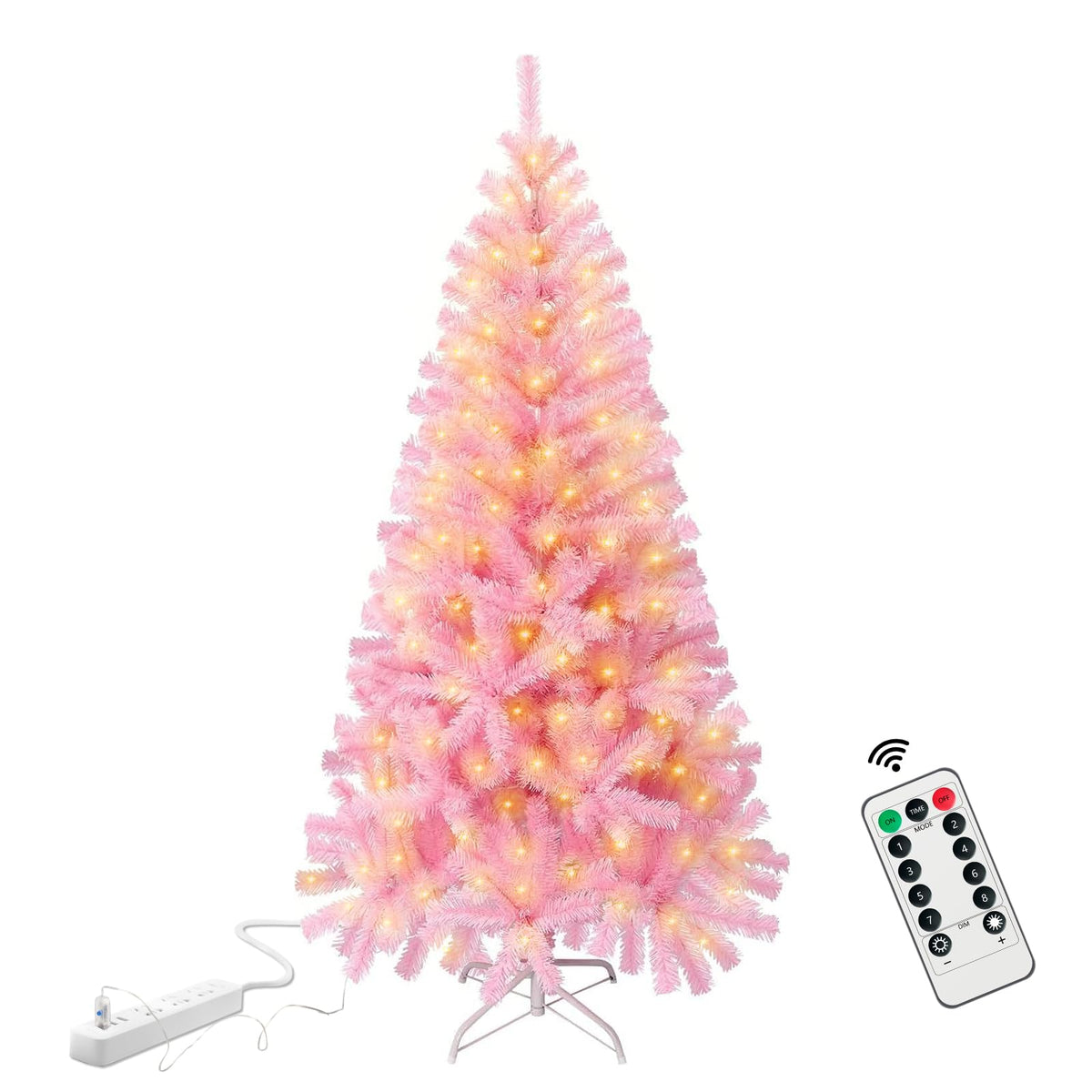 GameXcel pink tree front view showing full silhouette and festive appeal