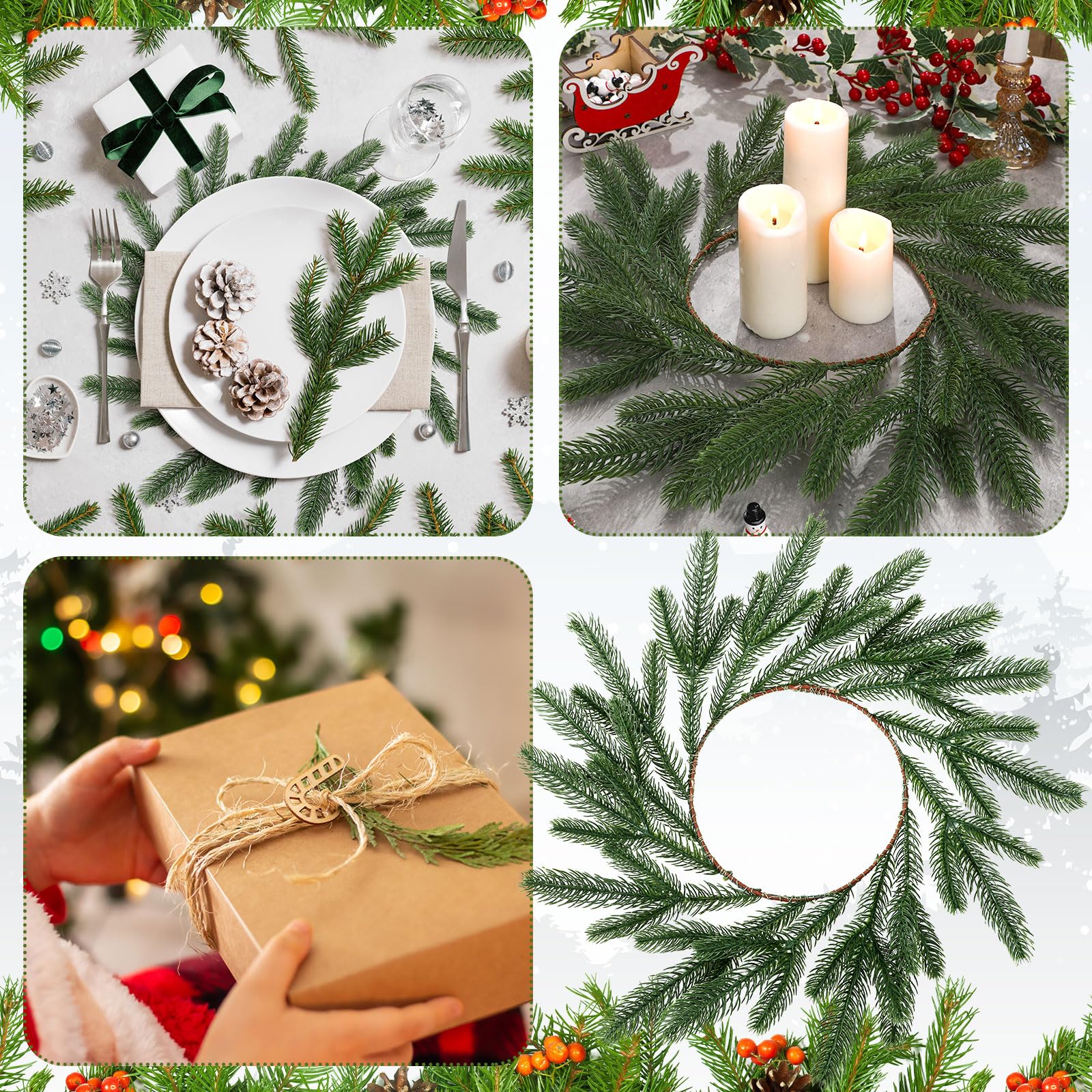 Gandeer placemat set styled on a winter dining table creating warm festive ambiance