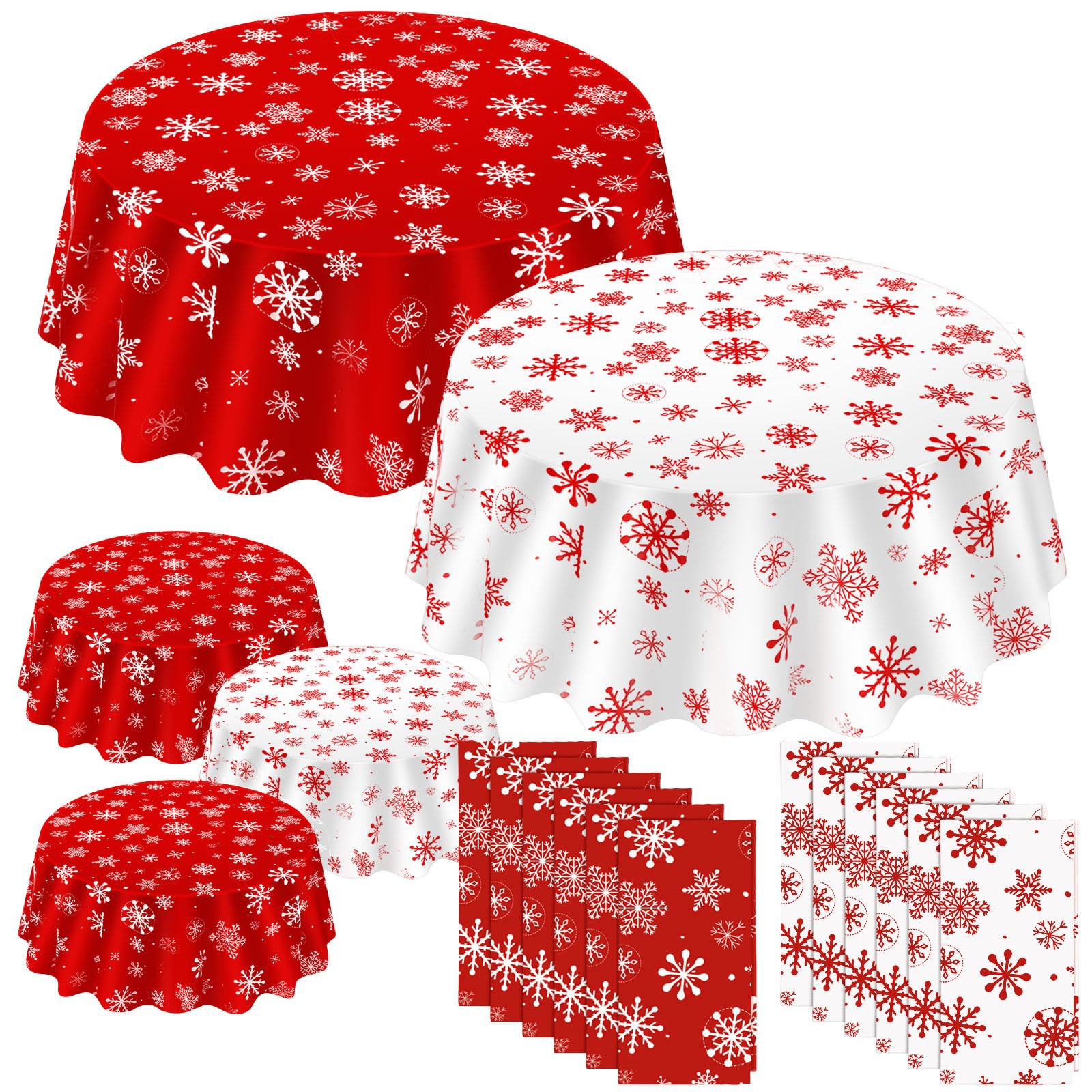 Ganeen front packaging showing red and white round tablecloths and festive appeal