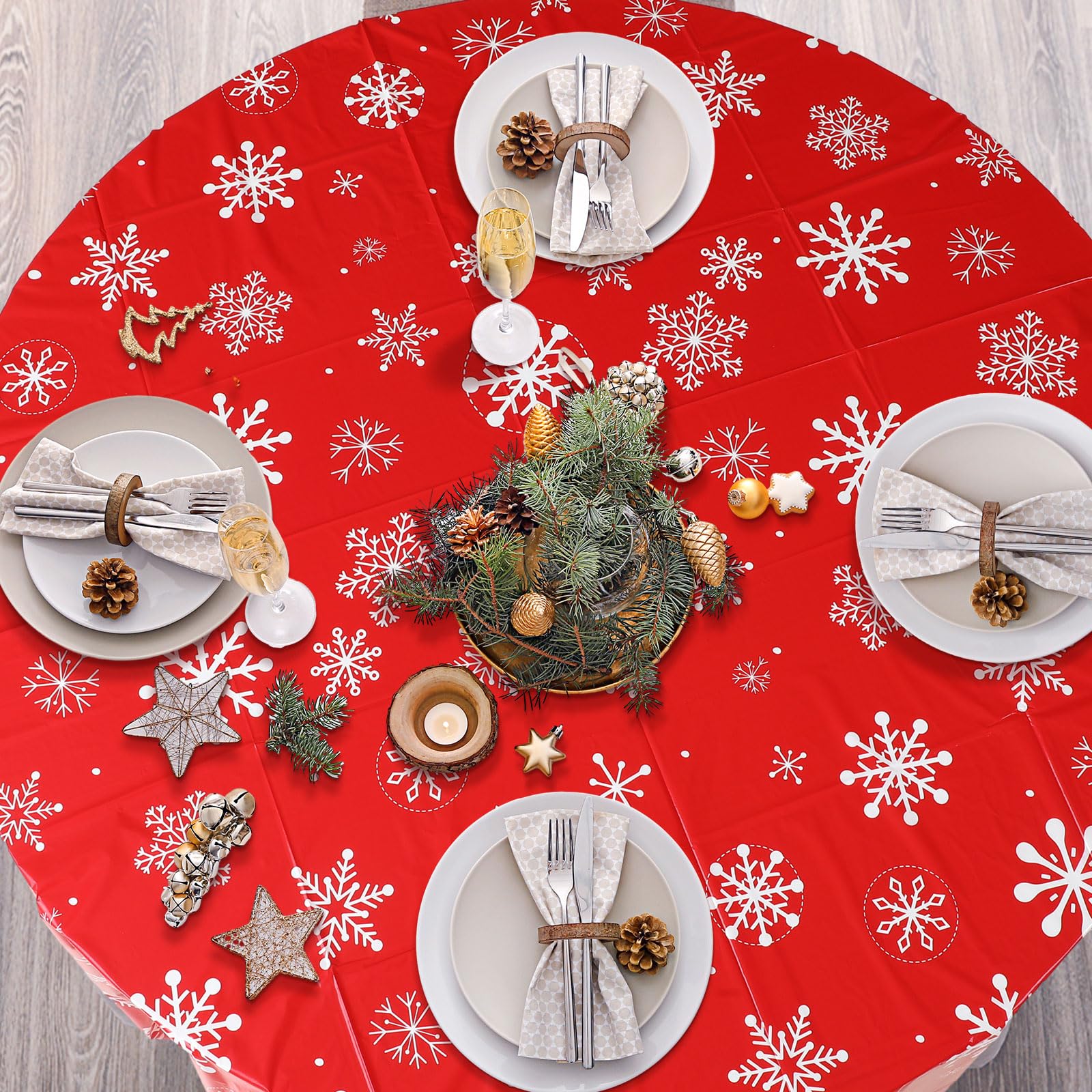 Ganeen lifestyle winter party setting showing coordinated festive table decor