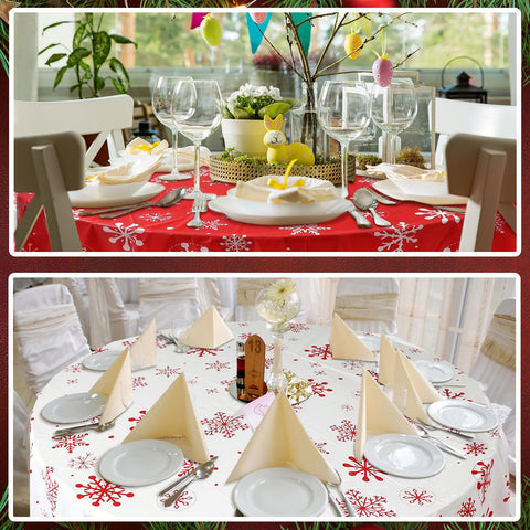 Ganeen table in use at Christmas dinner demonstrating protective clean surface