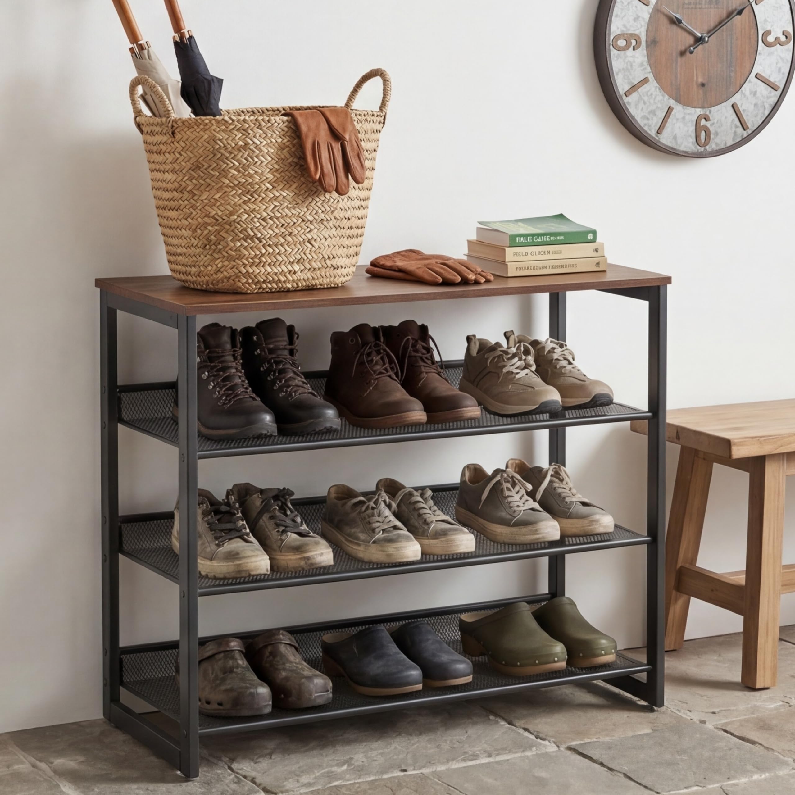 Garden 4 you lifestyle entryway scene showing stylish organization and welcoming look