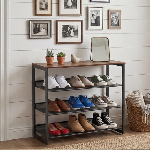 Garden 4 you placed inside a closet demonstrating organized, visible shoe storage