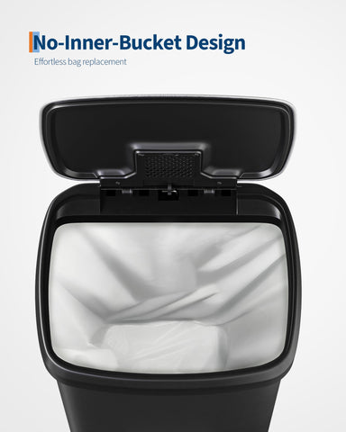 Garvee interior showing bucketless volume maximizing usable capacity