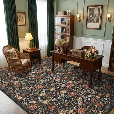GarveeHome close-up of floral pattern highlighting vintage tulip details and visual depth