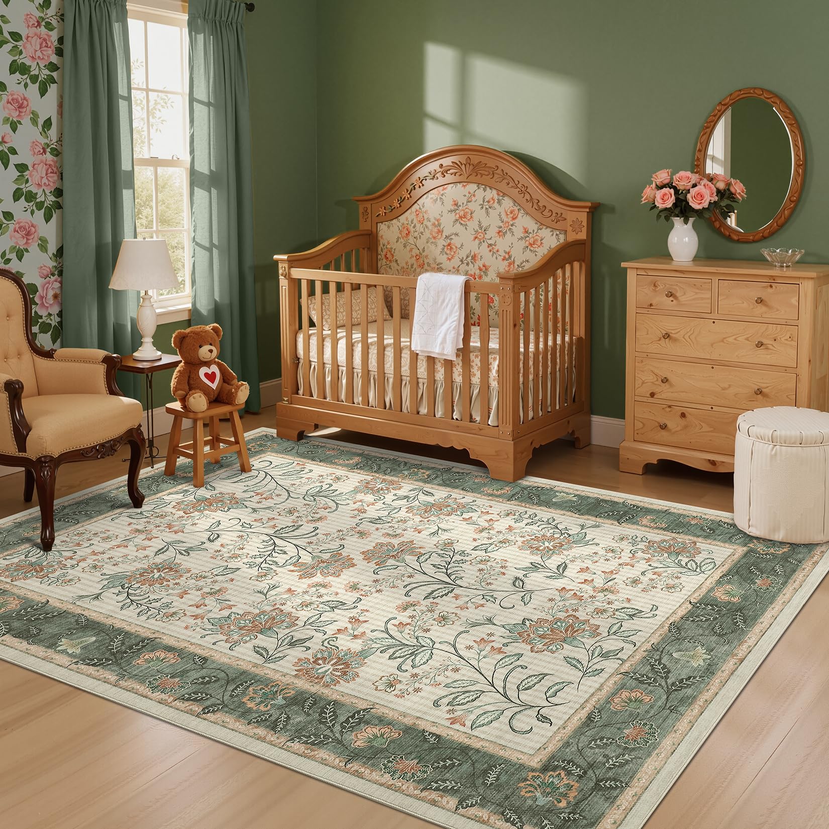 GarveeHome rug in a styled living room offering cozy, coordinated decor